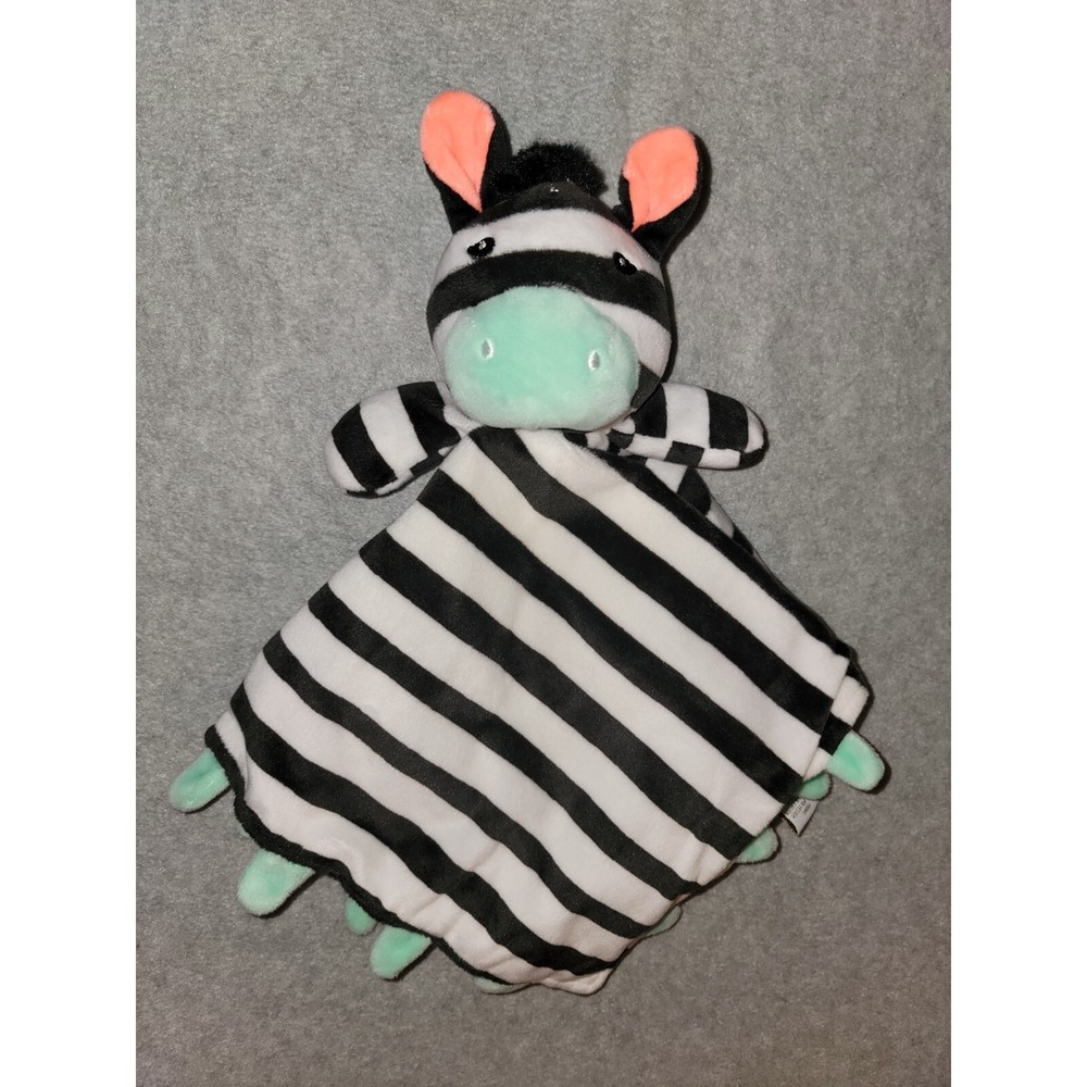Oh Joy! Zebra Baby Lovey Security Blanket Black Stripe Mint Green 2017 Target